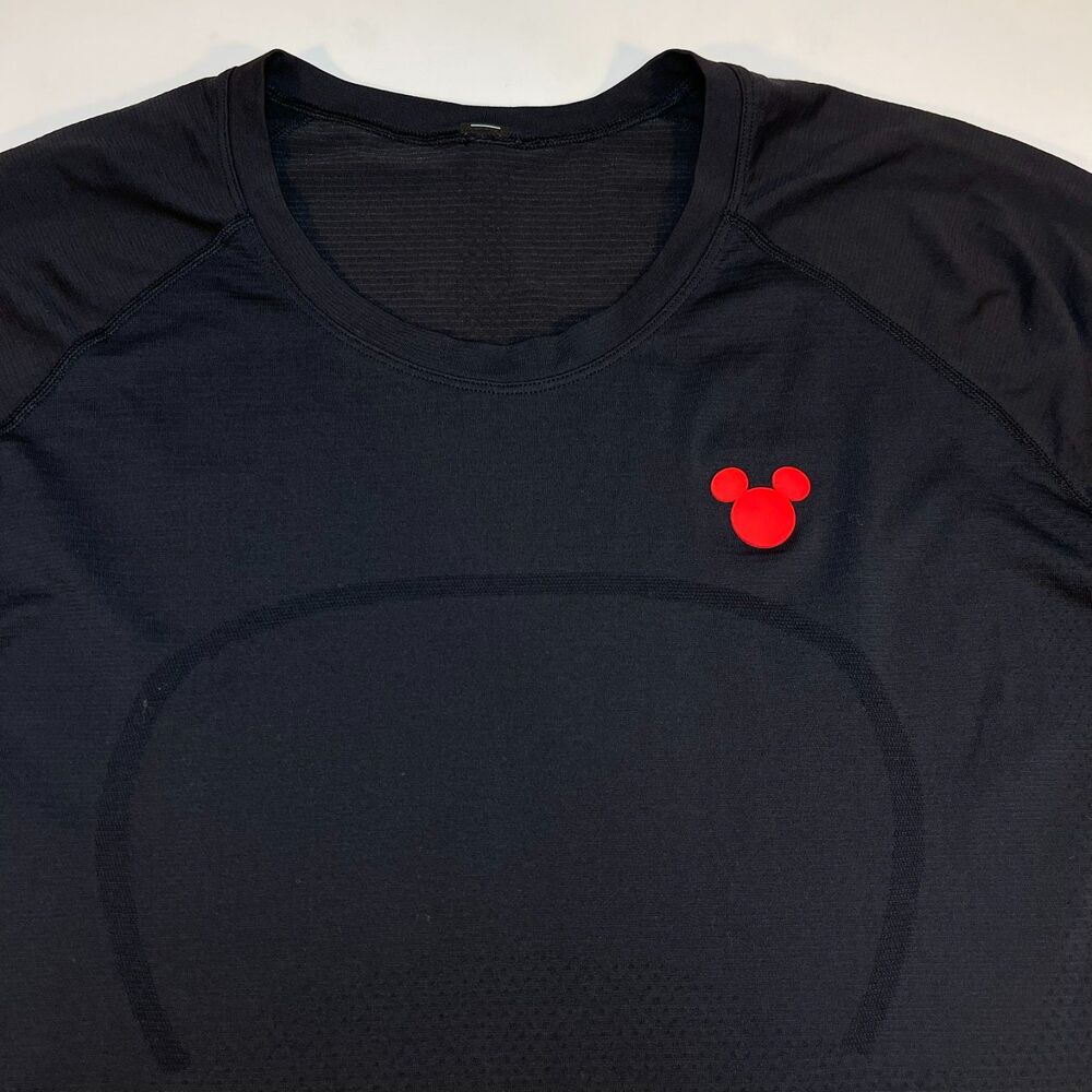 Lululemon x Disney Swifty Tech Long Sleeve Top Shirt Sz Womens 14 Black - Picture 2 of 8